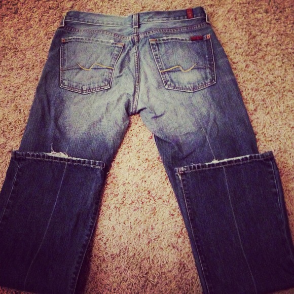 Men's 7 for all man kind bootcut jeans