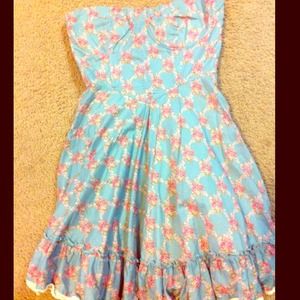 NEVER WORN!REDUCED!!!  Strapless summer dress!