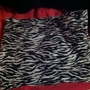 Black and white skirt