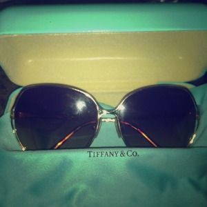 Gold Tiffany & Co. Sunglasses.