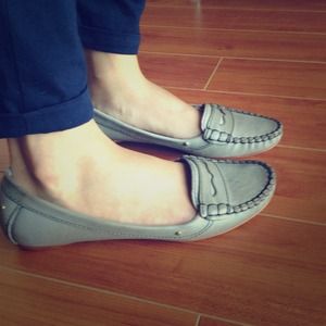 Bundle: gray loafers + anthro necklace