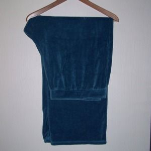 Deep Teal Velour Lounge Pants
