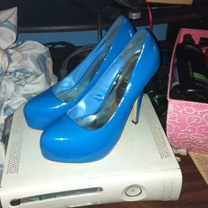 Baby blue heels