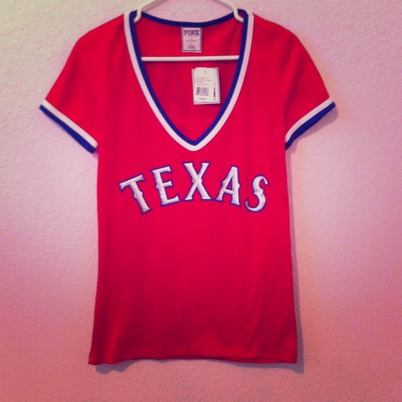 Texas Rangers V-neck! By PINK