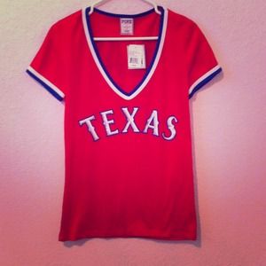 Texas Rangers V-neck! By PINK