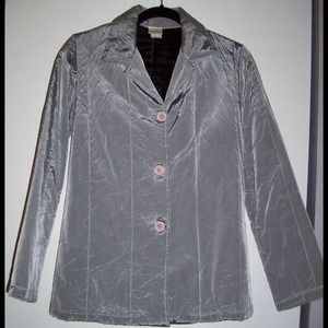 Silver Crinkle Jacket