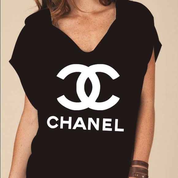 Chanel logo on a poncho