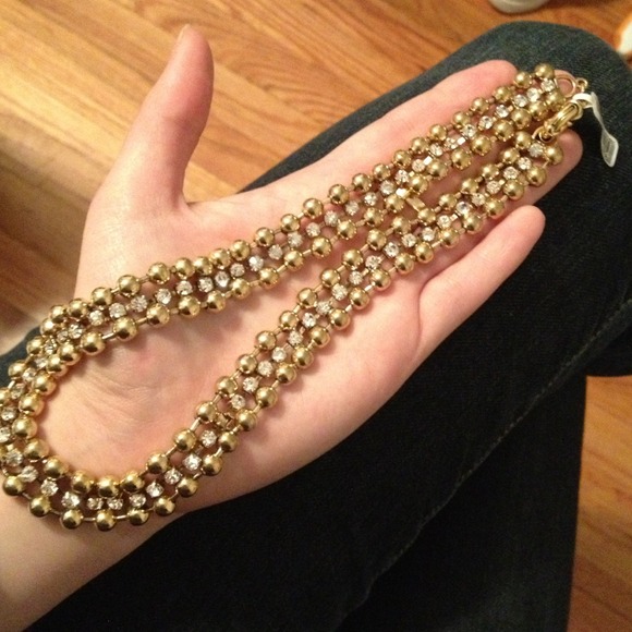 Brand new j crew gold necklace