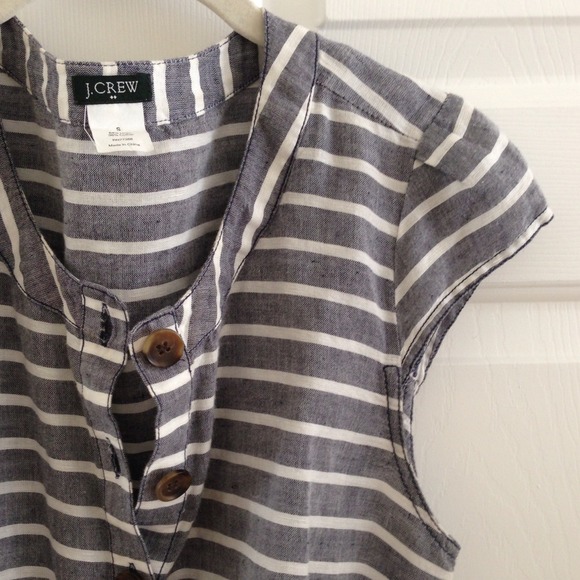 J. Crew Dresses & Skirts - 🔴SOLD. J.Crew Striped Linen Dress