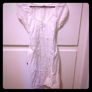 White cotton dress.