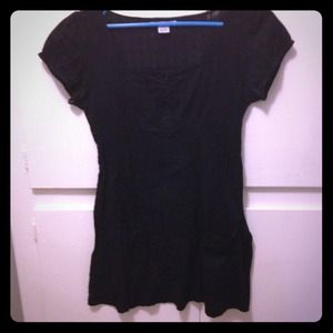 Black cotton dress