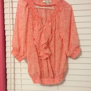 SOLDPrinted coral top