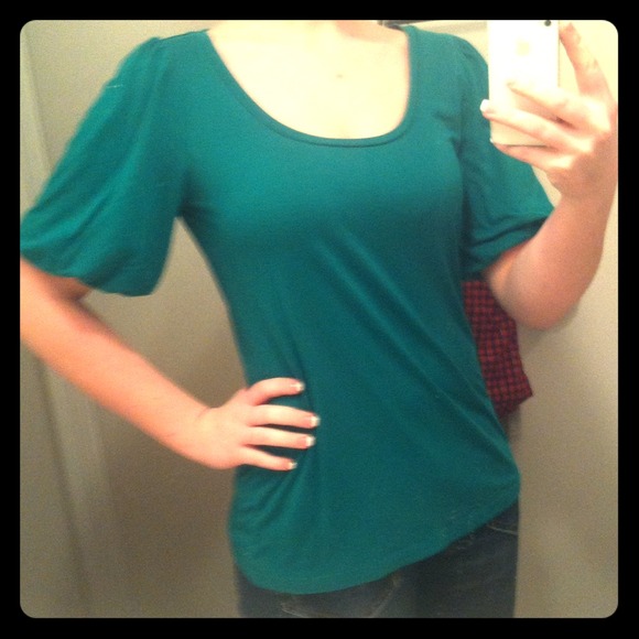 Green blouse
