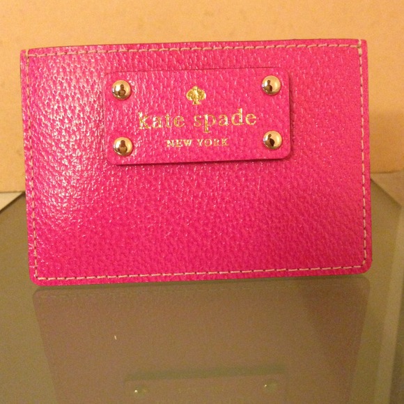 kate spade Handbags - Kate Spade Wellesley Card Case Wallet Pink leather