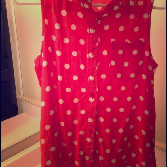 Button down collared top