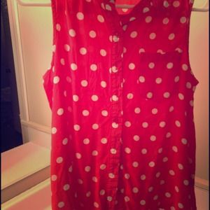 Button down collared top