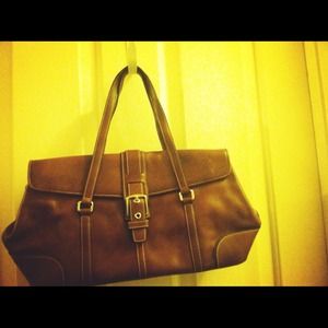 👏SOLD👏🌺Authentic Brown Leather Coach Handbag🌺