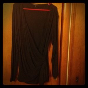 Dark gray layered shirt