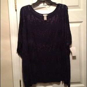 Neiman Marcus sequin tunic top