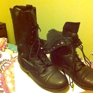 Black Combat Boots