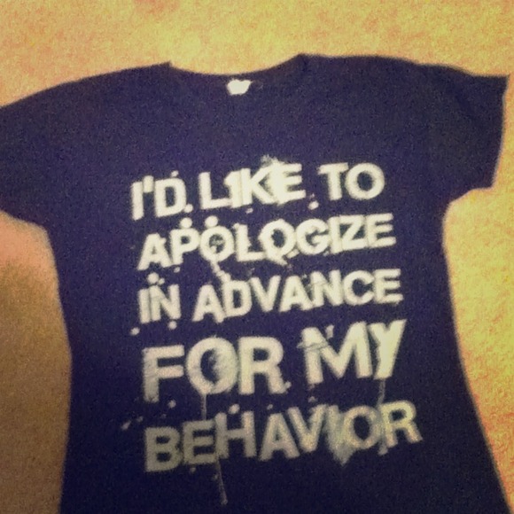 Id like to apologize for my behaivor top