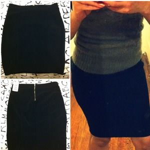 Black pencil skirt
