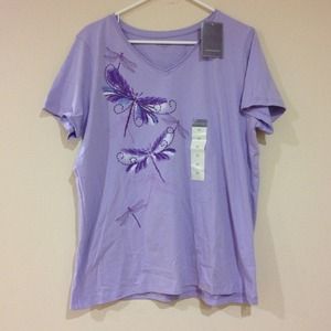 👚Missy graphic knot top lavendar