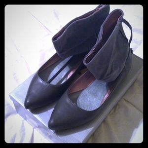 Gray cuff flats...soo cute!  And BRAND new.