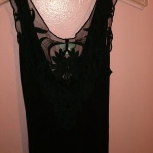 An all black sexy blouse