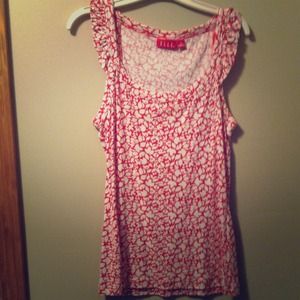 SOLD!!! Flowered Elle tank top