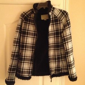 Black and white plaid jacket