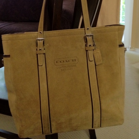 Authentic Coach Suede Purse