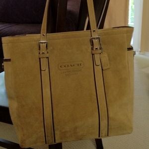 Authentic Coach Suede Purse