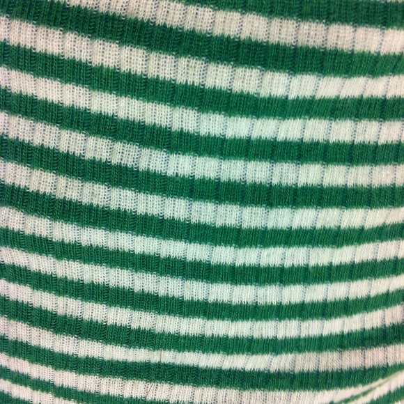 Emerald Green Striped Hollister Tank - Picture 2 of 3