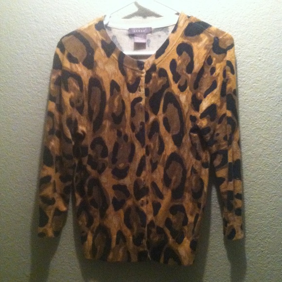 Leopard print cardigan