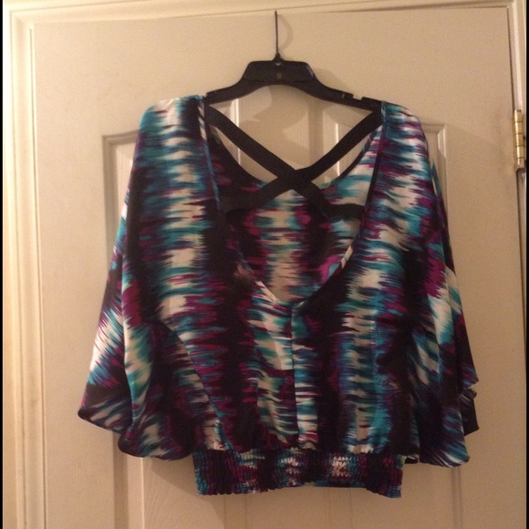 ❌RESERVED❌Rampage cross back top - Picture 2 of 3