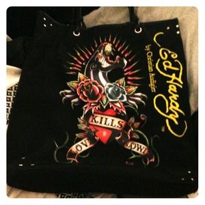 Ed hardy tote.