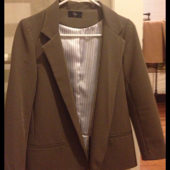 Taupe Aqua Blazer