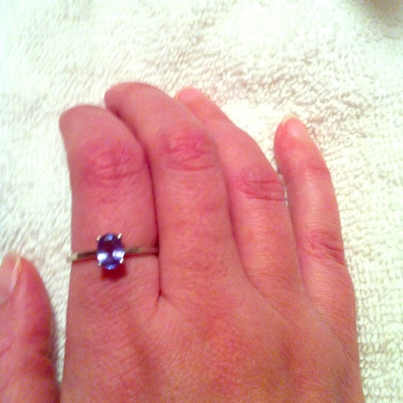 AA+ Tanzanite 10kt White Gold Ring ATGW 0.94cts