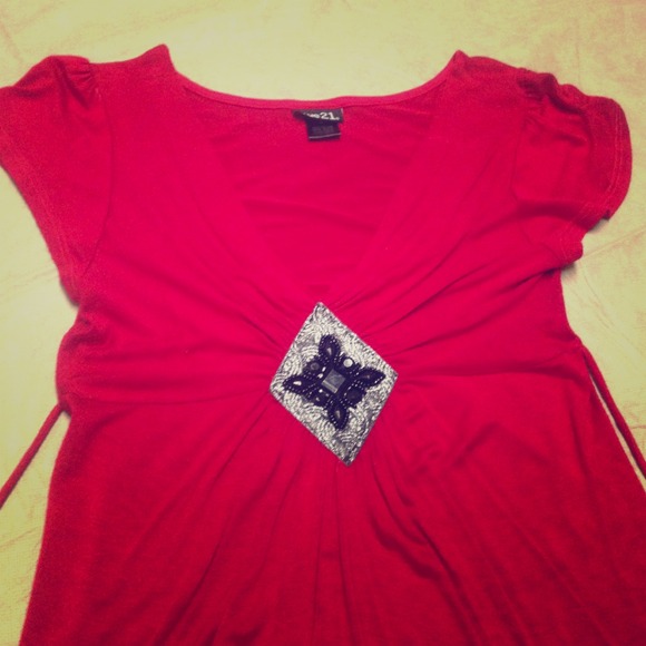 Red Rue 21 shirt/dress