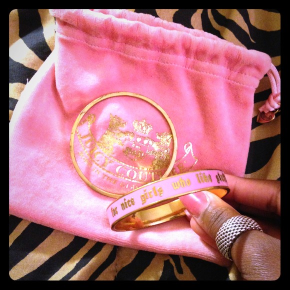 Juicy Couture Pink and Gold Bangles