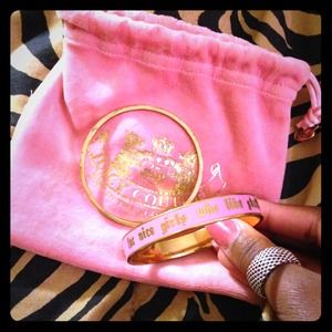Juicy Couture Pink and Gold Bangles