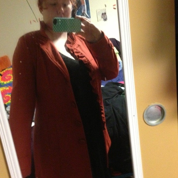 A spicy orange coat by Tulle