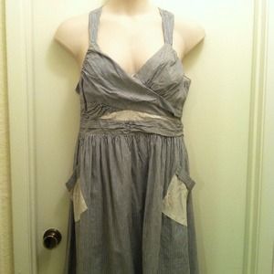 REDUCED Seersucker and Lace Summer dress! 16