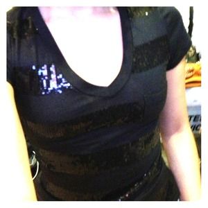 Black sparkle t shirt :)