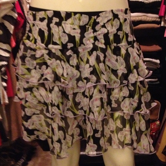 Diane Von Furstenberg Silk floral skirt