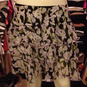 Diane Von Furstenberg Silk floral skirt