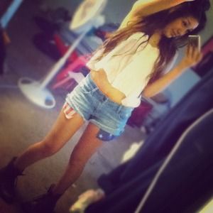 Shorts with American flag pockets