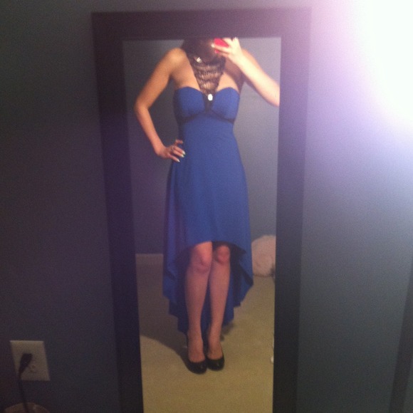 Blue dress from Bebe