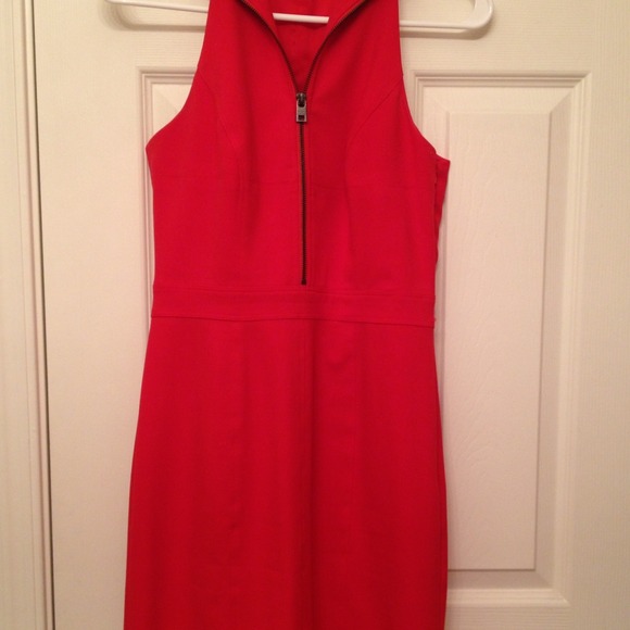 ***SOLD***Andrew Marc  Orange Zipper Dress